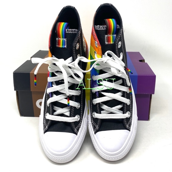 Converse Ctas High Canvas Black University Sneakers Men’s Size 9.5 167759C - Picture 5 of 10